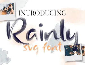 Rainly SVG font