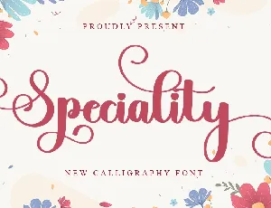 Speciality font