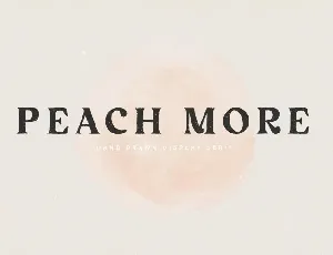 Peach More font