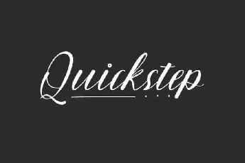 Quickstep Script font