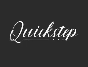 Quickstep Script font