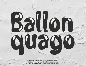 Ballon Quago Display font