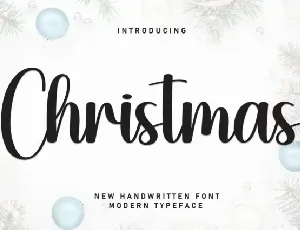 Christmas Script Typeface font