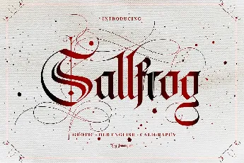 Sallfrog font