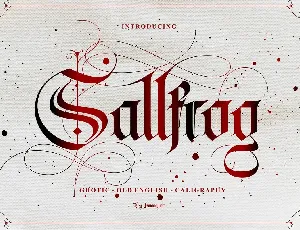 Sallfrog font