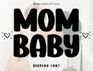 Mom Baby Display font