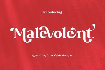 Malevolent font