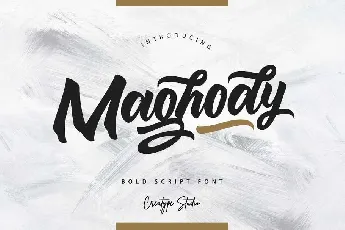 Maghody Bold Script font