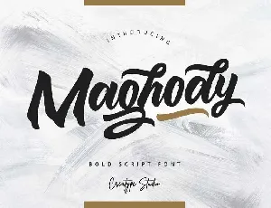 Maghody Bold Script font