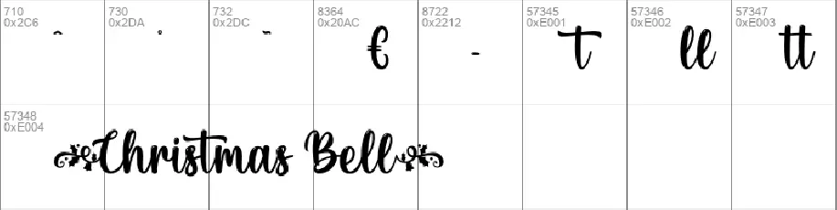 Christmas Bell - Personal Use font