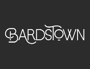 Bardstown Demo font