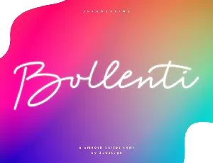 Bollenti font