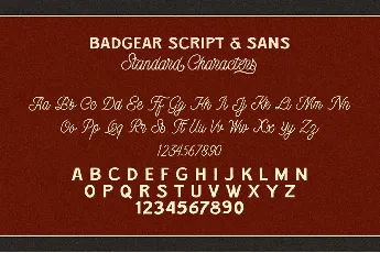 Badgear Duo font