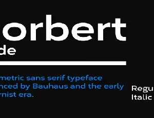 Corbert Wide font