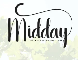 Midday Script font