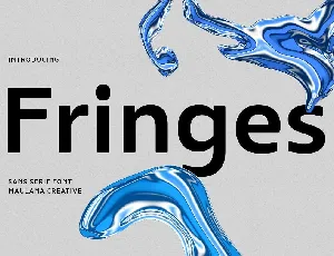 Fringes font