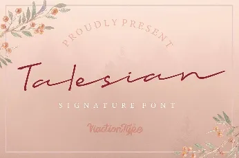 Talesian Signature font