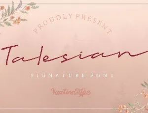 Talesian Signature font