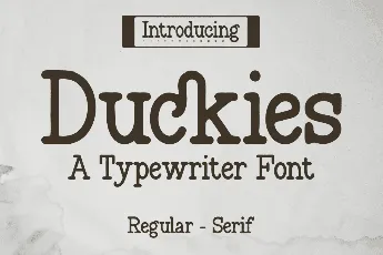 Duckies font