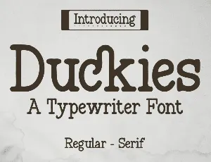 Duckies font