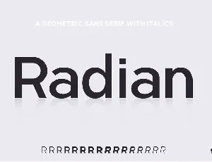 Radian font