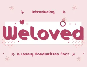 Weloved Free Trial font