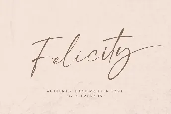 Felicity font