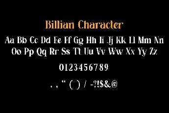 Billian font