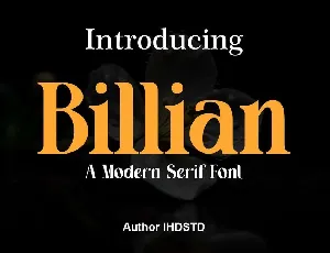 Billian font