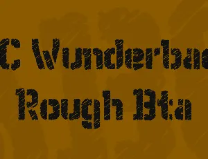 WC Wunderbach Rough Bta font