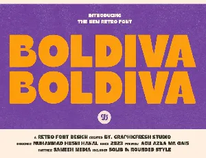 Boldiva font