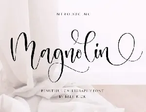 Magnolin Beautiful Calligraphy font