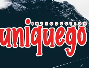 uniquego Display font