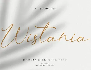 Wistania font