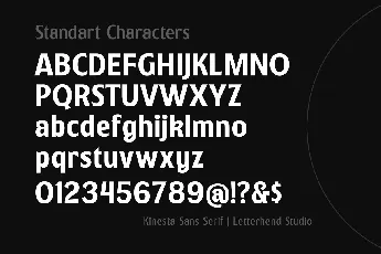 Kinesta font