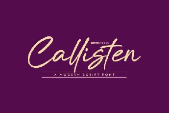 Callisten font