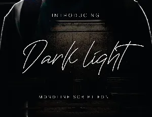 Darklight font