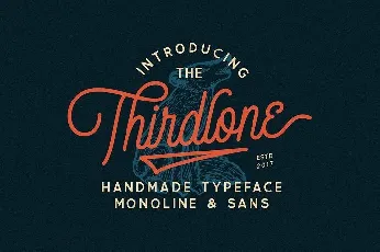 Thirdlone Handmande font