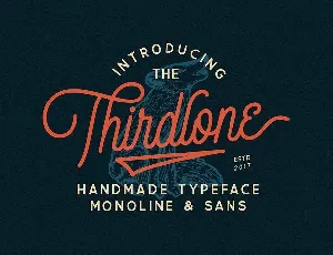 Thirdlone Handmande font