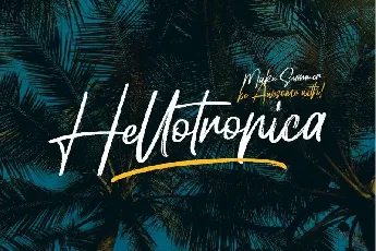 Hellotropica Handbrush font