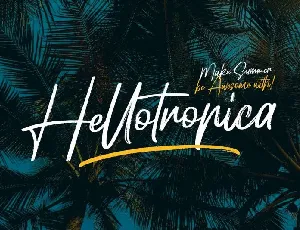 Hellotropica Handbrush font