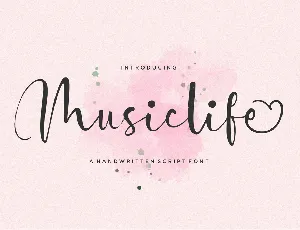 Musiclife font