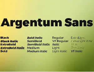 Argentum Sans font