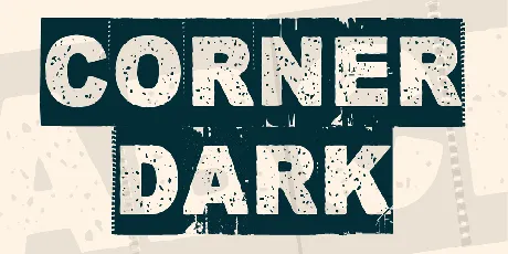 Corner Dark font