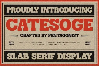 Catesoge font