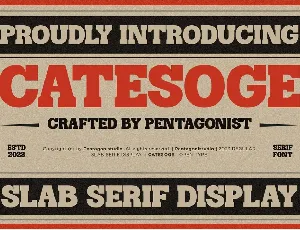 Catesoge font