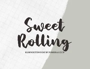 Sweet Rolling font