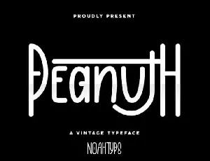 Peanuth Handwritten font