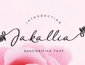 Jakallia Handwritten font