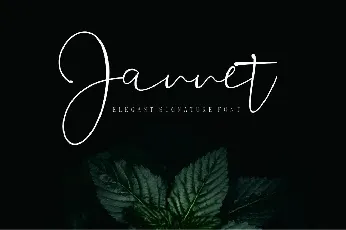 Jannet Signature font